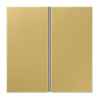 JUNG - Tastensatz 2fach, F40, Serie LS, Messing classic