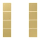 JUNG - Tastensatz 4fach, F50, Serie LS, Messing classic