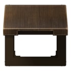 JUNG - Klappdeckel mit Rückstellfeder, Messing, Serie LS, Messing antik