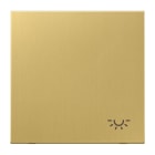 JUNG - Wippe 1fach, Symbol Licht, Messing, Serie LS, Messing classic