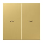 JUNG - Wippe 2fach, mit Pfeilsymbolen, Messing, Serie LS, Messing classic