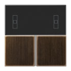 JUNG - Tastensatz 3fach, F40 Raumcontroller, Serie LS, Messing antik