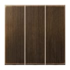JUNG - Wippe 3fach, Messing, Serie LS, Messing antik