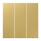 JUNG - Wippe 3fach, Messing, Serie LS, Messing classic