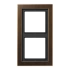 JUNG - Rahmen 2fach, Messing, LS-DESIGN, Messing antik