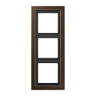 JUNG - Rahmen 3fach, Messing, LS-DESIGN, Messing antik