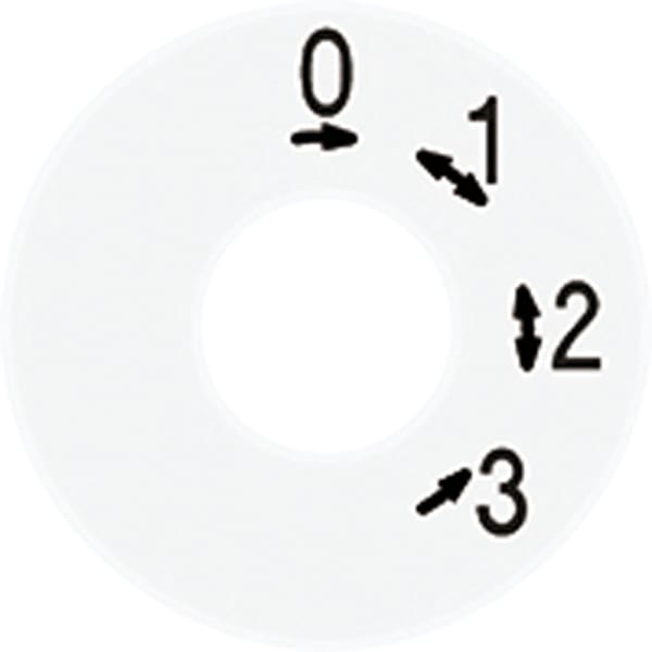 JUNG - Skalenscheibe, Symbol 3-Stufen-Schalter, alpinweiss