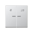 JUNG - Hotelwippe, Innenstelle, Symbole Nicht stören und Zimmer aufräumen, aluminium