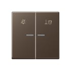 JUNG - Hotelwippe, Innenstelle, Symbole Nicht stören und Zimmer aufräumen, mokka