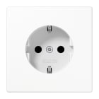 JUNG - SCHUKO Steckdose, 16A 250V ~, SAFETY+, Thermoplast, Serie LS, alpinweiss