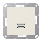 JUNG - Multimedia-Anschlusssystem USB 2.0, Serie AS, weiss