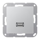 JUNG - Multimedia-Anschlusssystem USB 2.0, Serie A, aluminium
