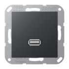 JUNG - Multimedia-Anschlusssystem USB 2.0, Serie A, anthrazit matt