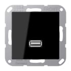 JUNG - Multimedia-Anschlusssystem USB 2.0, Serie A, schwarz