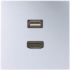 JUNG - Multimedia-Anschlusssystem HDMI / USB 2.0, Serie LS, Aluminium