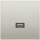 JUNG - Multimedia-Anschlusssystem USB 2.0, Serie LS, Edelstahl