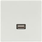 JUNG - Multimedia-Anschlusssystem USB 2.0, Serie LS, lichtgrau