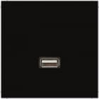 JUNG - Multimedia-Anschlusssystem USB 2.0, Serie LS, schwarz