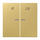 JUNG - Hotelwippe, Innenstelle, Symbole Nicht stören/Zimmer aufräumen, Messing classic