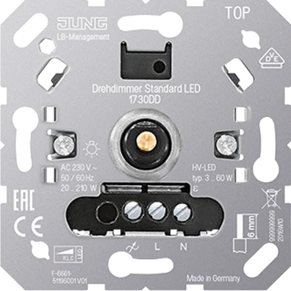JUNG - Drehdimmer Standard LED, ohne Nebenstelleneingang