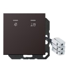 JUNG - Hotelabdeckung mit LED-Einheit 230 V, Aussenstelle, dark