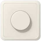 JUNG - Drehdimmer LED mit Dreh-Ausschalter, mit Rahmen, Serie CD, weiss