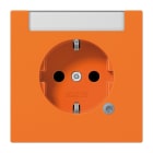 JUNG - SCHUKO Steckdose, 16A 250V ~, Funktionsanzeige, Schriftfeld, Thermoplast, orange