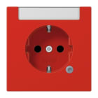 JUNG - SCHUKO Steckdose, 16A 250V ~, Funktionsanzeige, Schriftfeld, Thermoplast, rot