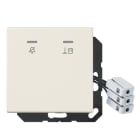 JUNG - Hotelabdeckung mit LED-Einheit 230 V, Aussenstelle, Serie LS, weiss