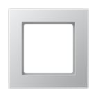 JUNG - Rahmen 1fach, Thermoplast lackiert, A 550, aluminium