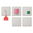 JUNG - Notrufset mit USV, Serie LS, lichtgrau