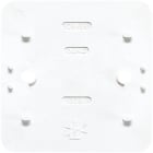 JUNG - Bodenplatten für die Serie AP 600 1fach, für Einzelgeräte, AP 600, alpinweiss