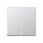 JUNG - Steuertaste 2fach Standard, Duroplast lackiert, Serie A, aluminium