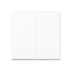 JUNG - Steuertaste 2fach Standard, Thermoplast, Serie A, alpinweiss