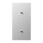 JUNG - Abdeckung mit Kipphebel, Kegel, 2fach, 2x1 Kipphebel, senkrecht 1912, Aluminium
