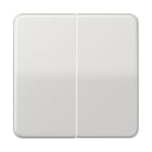 JUNG - Steuertaste 2fach Standard, Duroplast, Serie CD, lichtgrau