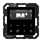 JUNG - Smart Radio DAB+, Serie AS/A, schwarz