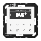 JUNG - Smart Radio DAB+, Serie AS/A, alpinweiss