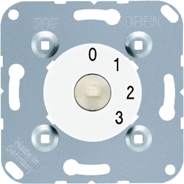 JUNG - Drehschalter, 3-Stufen-Schalter m. AUS-Stellung 16 AX 250 V ~ 250V ~, alpinweiss