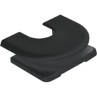 JUNG - Einführungsschieber für Kabel und Minikanal, Thermoplast, schwarz