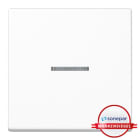 JUNG - MS! Wippe mit Lichtleiter für KNX Taster 1fach, Duroplast, Serie A, alpinweiss