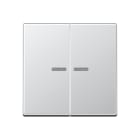 JUNG - Wippe mit Lichtleiter für KNX Taster 2fach, Serie A, aluminium