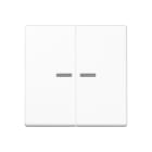 JUNG - Wippe mit Lichtleiter für KNX Taster 2fach, Thermoplast, Serie A, alpinweiss