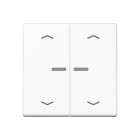 JUNG - Wippe mit Lichtleiter, mit Pfeilsymbolen für KNX Taster 2fach, Thermoplast,