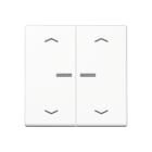 JUNG - Wippe mit Lichtleiter, mit Pfeilsymbolen für KNX Taster 2fach, Duroplast,