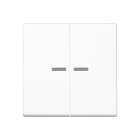 JUNG - Wippe mit Lichtleiter für KNX Taster 2fach, Duroplast, Serie A, alpinweiss