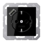 JUNG - SCHUKO Steckdose 16A 250V ~, mit USB-Ladegerät 1xTyp A, SAFETY+, schwarz