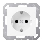 JUNG - SCHUKO Steckdose, 16 A 250V ~, Thermoplast lackiert, Serie A, schneeweiss matt