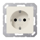 JUNG - SCHUKO Steckdose, 16 A 250V ~, Schraubklemmen, Duroplast, Serie AS, weiss