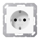 JUNG - SCHUKO Steckdose, 16 A 250V ~, Schraubklemmen, Duroplast, Serie AS/A, alpinweiss